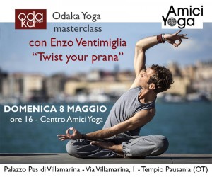 Twist your prana, workshop yoga a Tempio Pausania con Enzo Ventimiglia